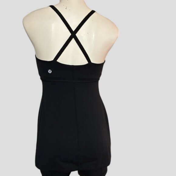 Lululemon Black Athletic Tank Top Size 4 - Picture 3 of 11